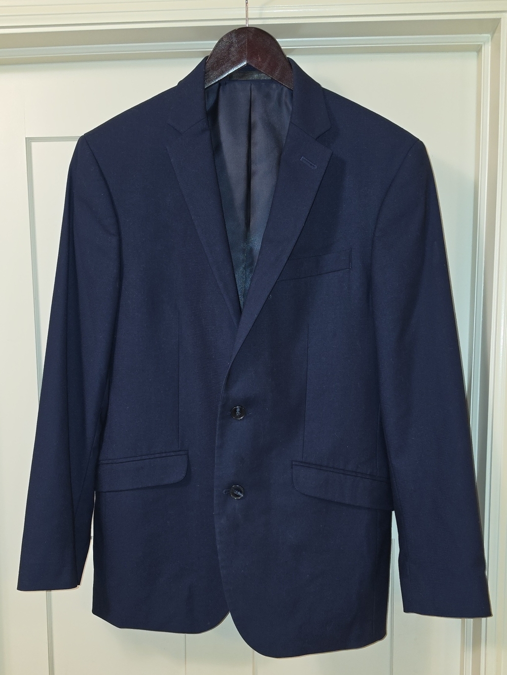 Good Condition Reaction Kenneth Cole Men's Navy Sport Coat Blazer Size 38R